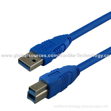 USB3.0 Cable with A Male to A Female, 28AWG, Nickel-plated Conductor
